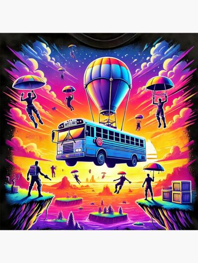 Alternative view of Battle Bus Shower Curtain