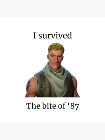 Alternative view of I Survived The Bite Of 87 Tapestry