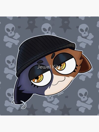 Alternative view of Meowskulls Tapestry