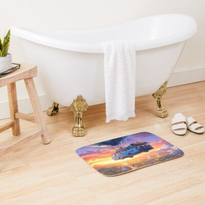 Alternative view of Battle Royale Inspiration Fan Art Bath Mat