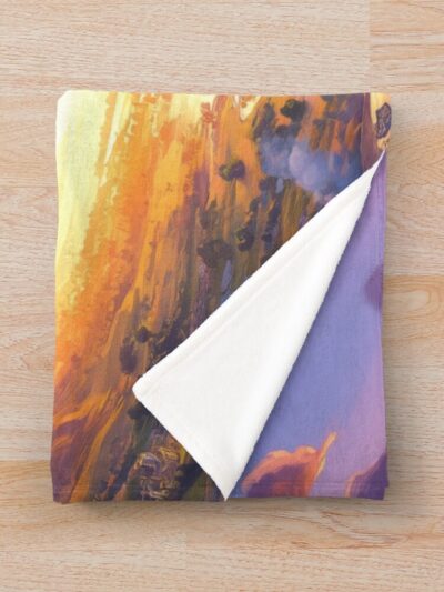 Alternative view of Battle Royale Inspiration Fan Art Throw Blanket