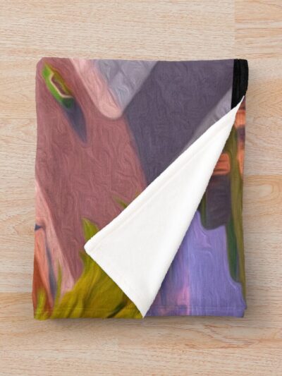 Alternative view of Fortnight Landscape At Dawn Throw Blanket