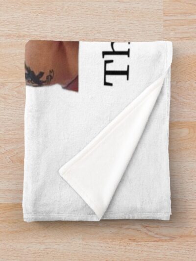 Alternative view of I Survived The Bite Of 87 Throw Blanket